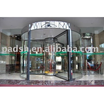 glass revolving door